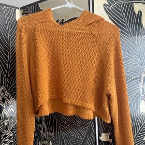 Gold Crop Cotton Mesh Coverup